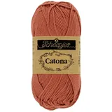 Scheepjes - Scheepjes Catona 504 hilo rojo ladrillo – 1 x 50 g