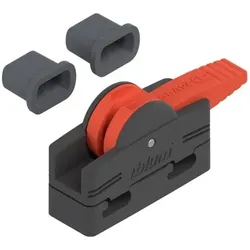 SERVO-DRIVE Verbindungsknoten (Set), werkzeuglos montierbar, orange/schwarz