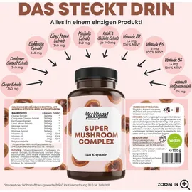 yes vegan Vitalpilz Komplex Kapseln 180 St.