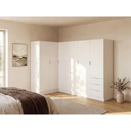 vente-unique Eckschrank LISTOWEL 213 x 184 x 132 cm Weiß