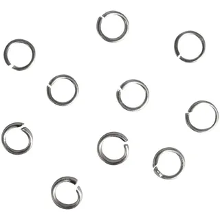 Rayher Ringel Schmuckset Ø 10 mm silberfarben