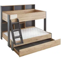 RELITA Etagenbett RELITA 90 x 190 cm Eiche beige