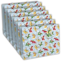 Clairefontaine 6x Drachen, Geschenktasche 37x11,8x27,5 Mehrfarbig 32475-6C