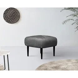 Polsterhocker "Dinah", grau (anthrazit), B:64cm H:48cm T:64cm, 100% Polyester, LEGER HOME BY LENA GERCKE, Hocker, passend Zum Sessel "Dinah"