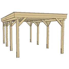 Weka Einzelcarport 609 2,94 x 5,91 m kdi
