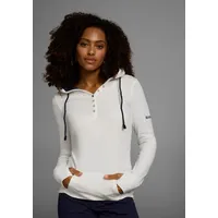 KangaROOS Kapuzenshirt Langarm mit Daumenlöchern, figurbetonter Schnitt, aus Jerseystoff