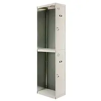 Simonrack Anbau-Spind SIMONLOCKER DIY grau 8435104936269, 2 Schließfächer 40,0