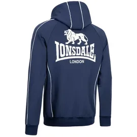 Lonsdale Achavanich Reißverschlusspullover Herren Dark Navy/White 3XL