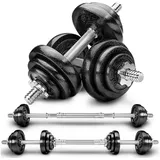 OEM Hantelset Gusseisen 20 kg Kurzhanteln schwarz