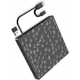 Externer Dvd-brenner Mit Usb 3.0 Und Typ-c, Schnelles Optisches Laufwerk Für Laptops Und Desktop-pcs