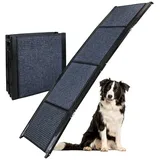 Petigi Hunderampe 180 cm Schwarz