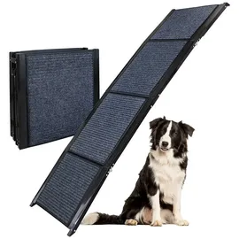 Petigi Hunderampe 180 cm Schwarz