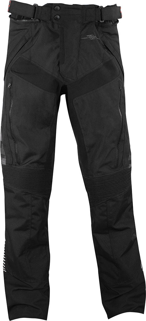 Rusty Stitches Hugo Pixel, pantalon en textile imperméable - Noir/Gris/Rouge - M