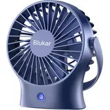 USB Ventilator, Leistungsstarker Mini Tischventilator USB Aufladbar Ventilator L