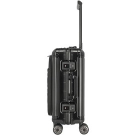 Travelite Next 4W Trolley With Front Bag S Black