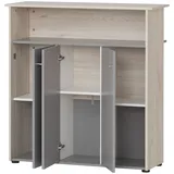 Schildmeyer Empfangstresen Reno 400, sandeiche platingrau, 107 x 44 x 111 cm