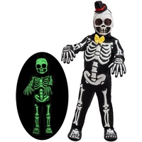 Spooktacular Creations Skelett Kostüm für Kinder (Large, Black)