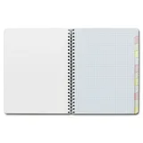 Clairefontaine Registerbuch blanko Taben Spirale A5 kariert