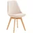 Esszimmerstuhl Linares Samt beige