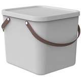 Rotho Albula Aufbewahrungsbox 40l mit Deckel, Kunststoff Weiß