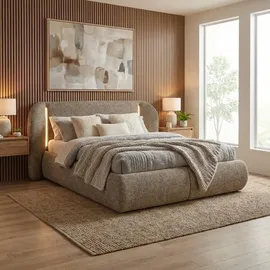 beautysofa Corfu 180 x 200 cm Braun