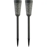 Luxform Solarleuchte schwarz B:9 cm H:5,6 cm L:9 cm 1er Set
