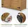 MCombo Gartenschrank 57 x 109 x 180 cm Natur