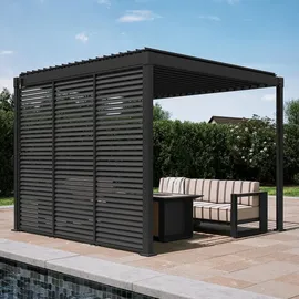 MIRADOR 80/88 Lamellenwand 3er Set 0,93 m Anthrazit