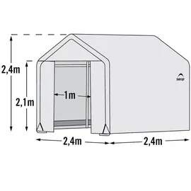 ShelterLogic Foliengewächshaus 5,76 m2