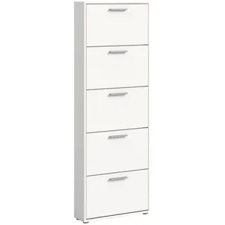 HBZ SAM 59 x 169 x 17 cm 5 Klappen weiß matt / weiß