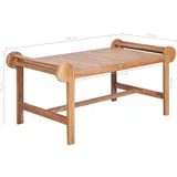 vidaXL Couchtisch 100x50x45 cm Teak Massiv