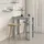 vidaXL Bartisch mit Regal 102 x 50 x 103,5 cm Grau
