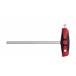 Wiha Stiftschlüssel mit Quergriff ComfortGrip Sechskant mit Seitenabtrieb mattverchromt, 8 mm, (26170) 8 mm