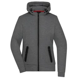 Damen Melange Jacke JN1143, dunkel-melange, Größe L - dunkel-melange - L