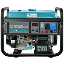 K&S Könner&Söhnen Könner & Söhnen Stromerzeuger KS 10000E ATS - Generator Benzin 18 PS 4-Takt Benzinmotor mit E-Starter, Automatischer Spannungsregler 230V, Notstromautomatik, 8000 Watt, 1x16A, 1x32A Stromgenerator