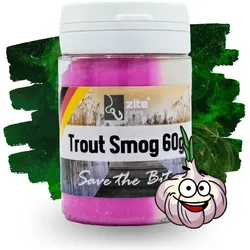 Zite Fishing Trout Smog 60g Knoblauch-Aroma Pink/Weiß - Revolutionärer Forellent EINHEITSGRÖSSE