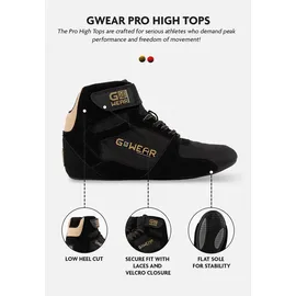 Gorilla Wear Gwear Pro High Tops - Schwarz/Gold | EU 43