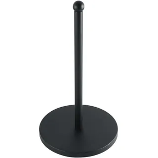 Mooche 31cm freistehender Küchenpapierhalter, 304 Edelstahl Küchenrollenhalter Stehend mit Reservefunktion für Arbeitsplatte, Schwarz Stand, Black
