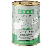 Grau Katze Nassfutter Pute & Lamm 12 x 400 g