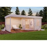 FinnTherm Gartensauna Hanna-40 Pinie 602 cm x 324 cm