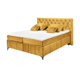 meinBett Boxspringbett ¦ gelb ¦ Maße (cm): B: 200 H: 121