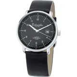 EICHMÜLLER | Herren Armbanduhr Ø 38mm | Lederband schwarz | Datum