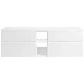 vente-unique Waschbeckenunterschrank Weiß 150 cm
