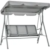 Outsunny Hollywoodschaukel Grau 3-Sitzer