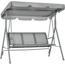 Outsunny Hollywoodschaukel Grau 3-Sitzer