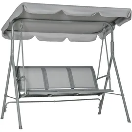 Outsunny Hollywoodschaukel Grau 3-Sitzer