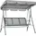 Outsunny Hollywoodschaukel Grau 3-Sitzer