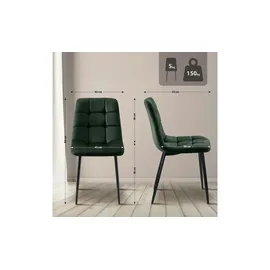 CLP 4er Set Esszimmerstühle Antibes grün