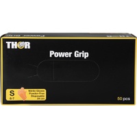 ABENA® Thor Power Grip Einmalhandschuhe, orange 1 Packung = 50 Stück, Größe S