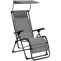 vidaXL Liegestuhl Klappbar 312466 60 x 70 x 110 cm grau